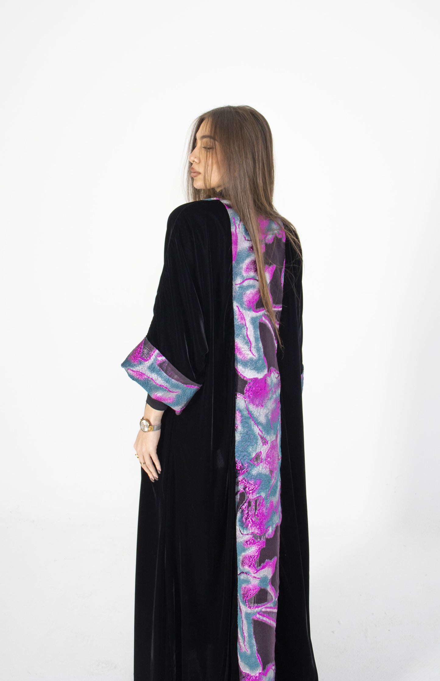 Midnight Aurora Velvet Kaftan