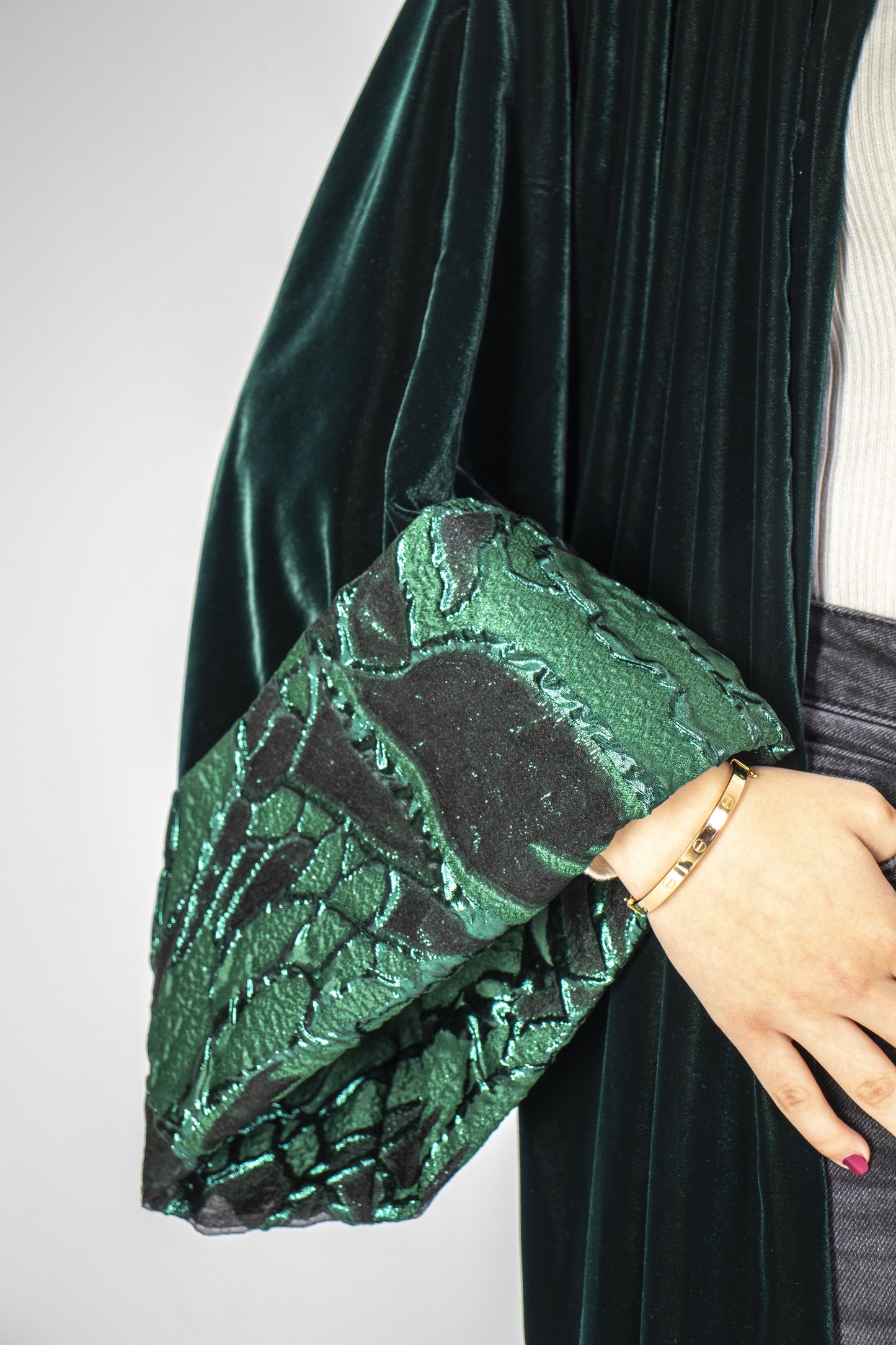 Emerald Enchantment Velvet Kaftan