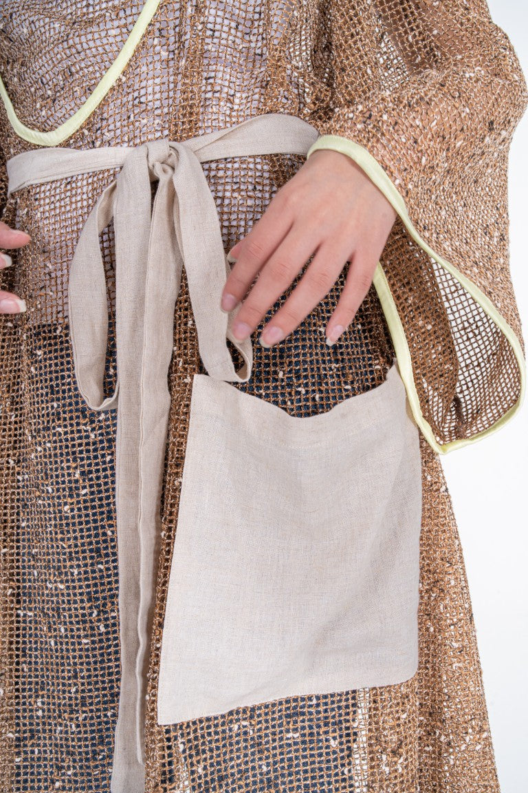 Bronze Glow Sheer Kaftan