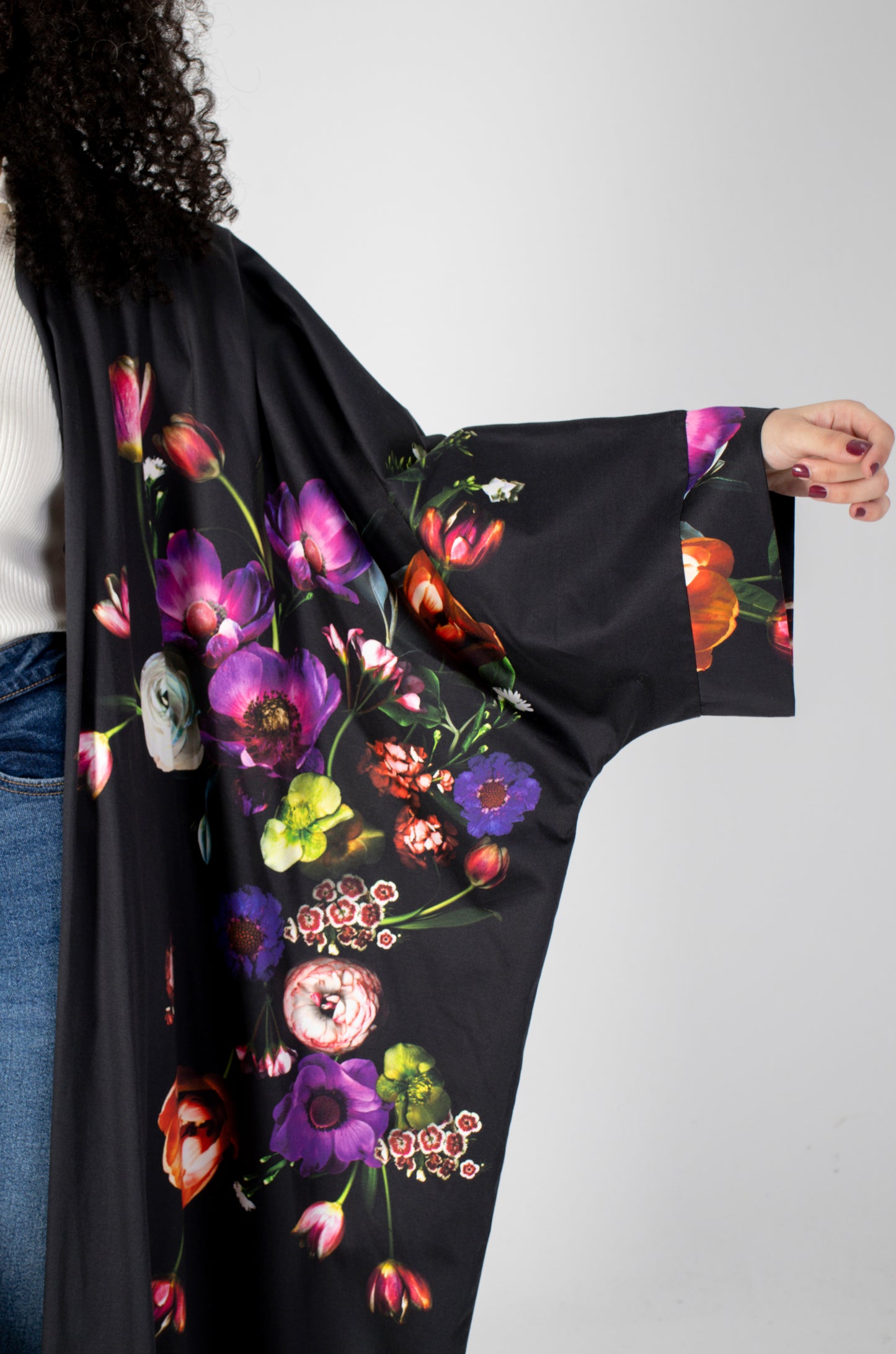 Midnight Bloom Floral Kaftan